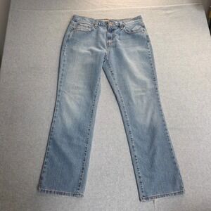 Levis 505 Straight Leg Jeans Womens 10S Light Wash Blue Denim